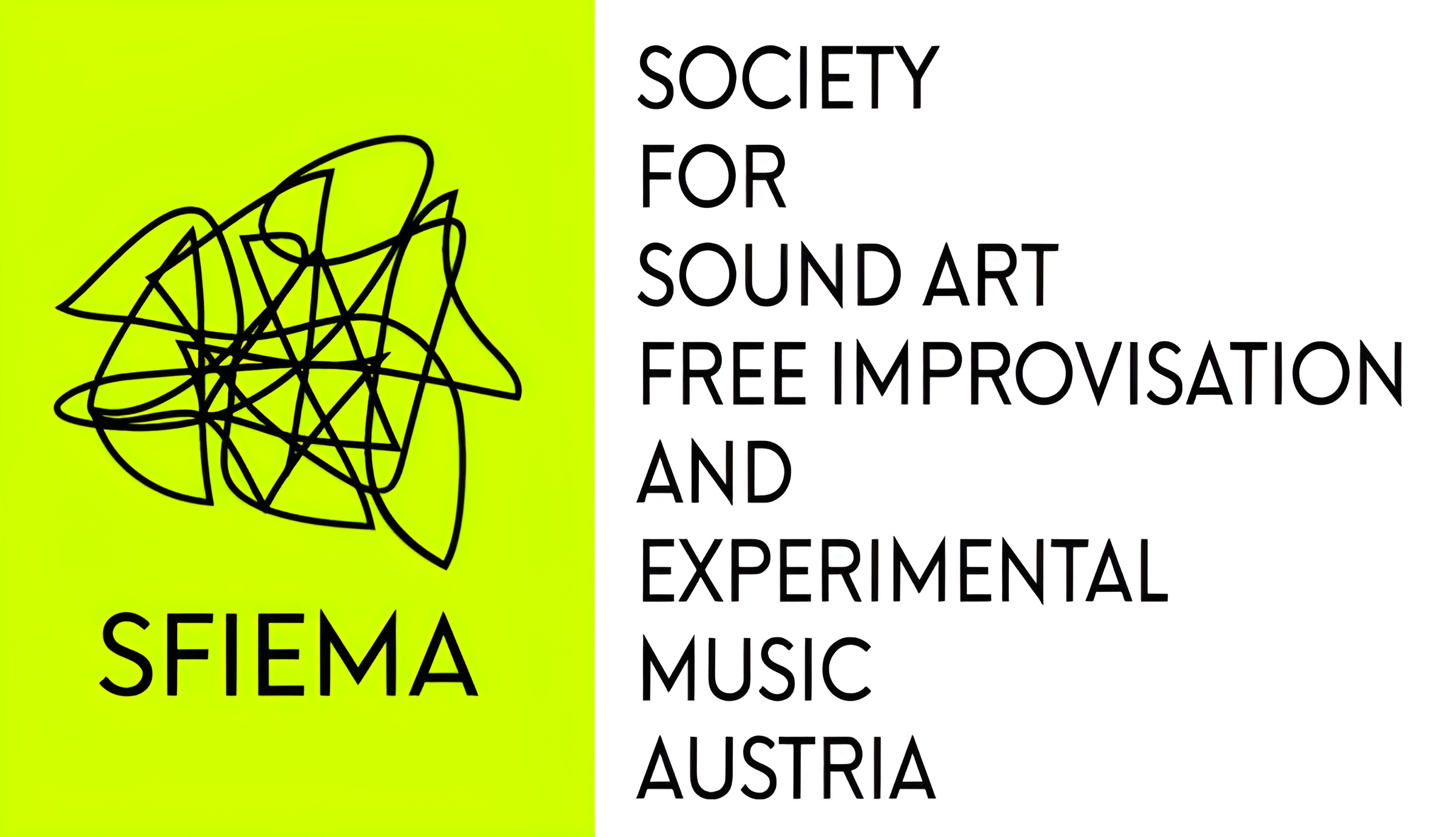 Logo: SFIEMA – Society for Sound Art, Free Improvisation and Experimental Music Austria